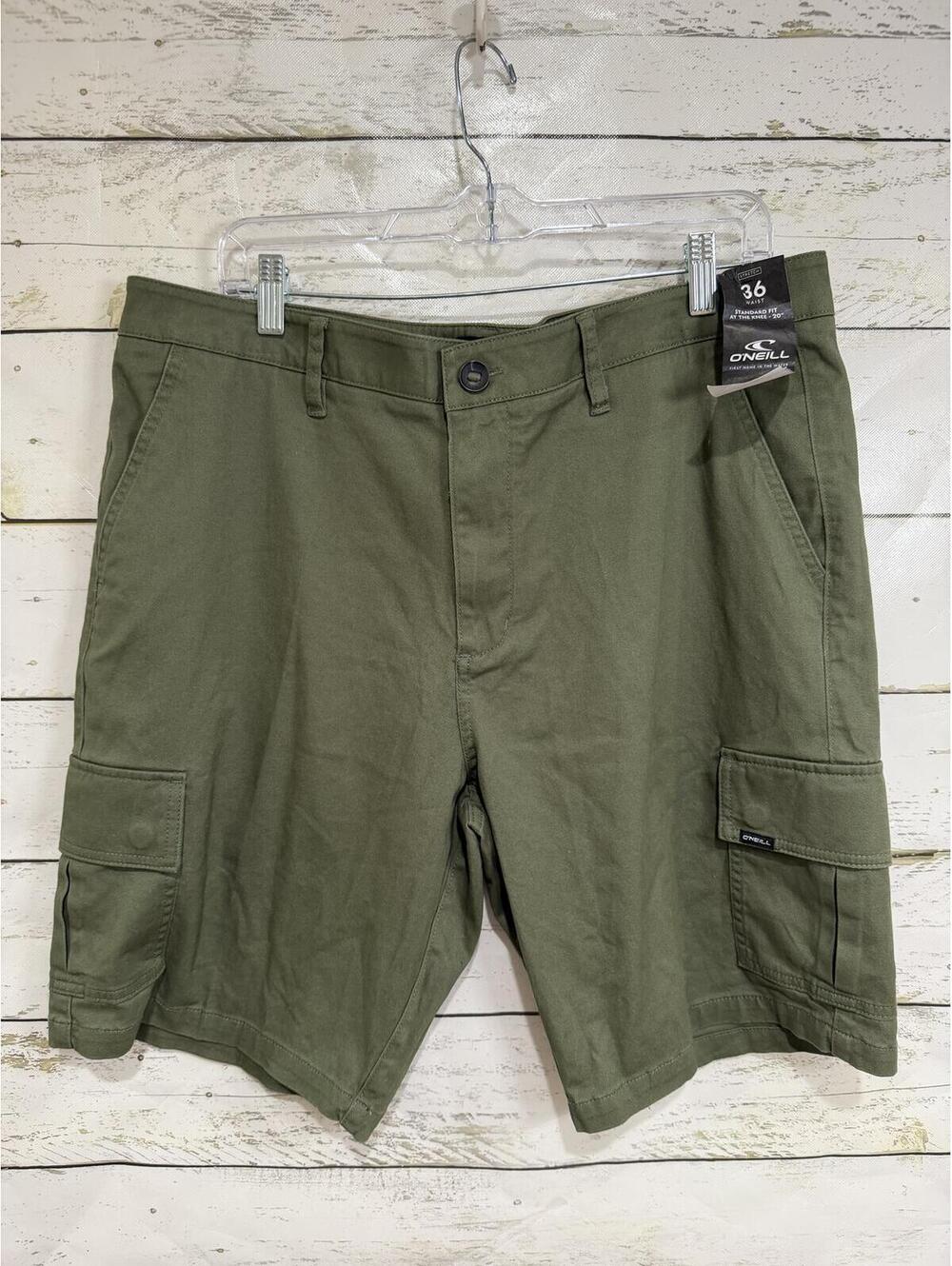 O'Neill Standard Fit Olive Shorts NWT Men's Size 36